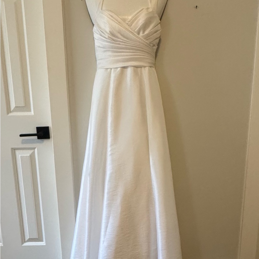 Wtoo Backless Ruched Bodice A-Line Gown